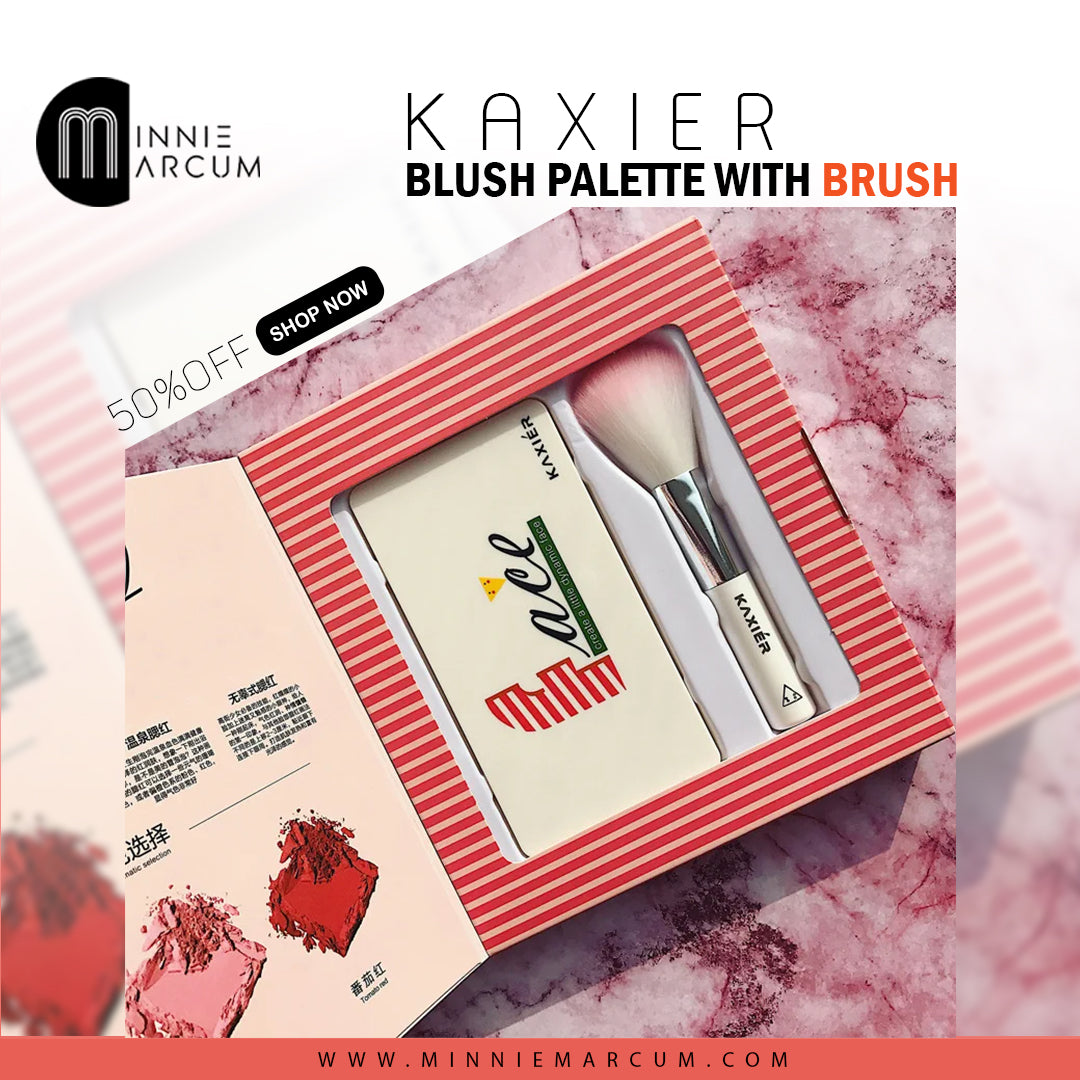KAXIER BLUSH PALLETE WITH BRUSH
