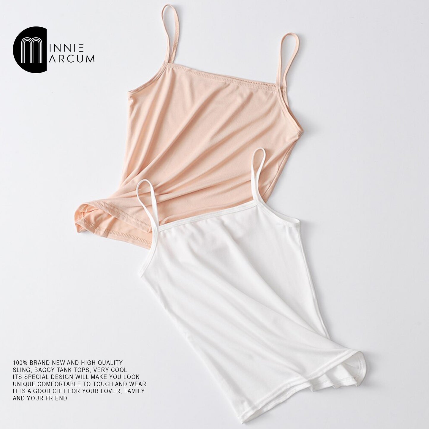 PACK OF 3 CAMISOLE TOPS IN SOFT COTTON JERSEY WITH NARROW SHOULDER STRAPS