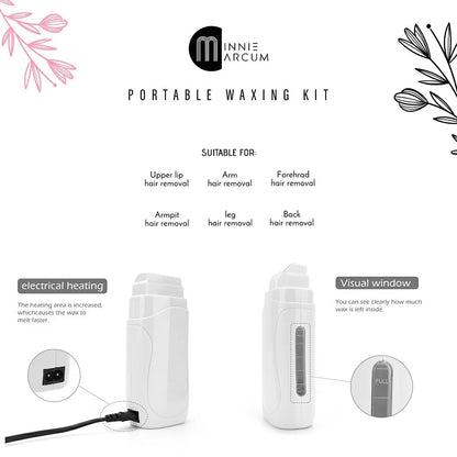 Portable Waxing Kit Hair Removal with RICA Lipowax At Home Waxing Kit for Women and Men