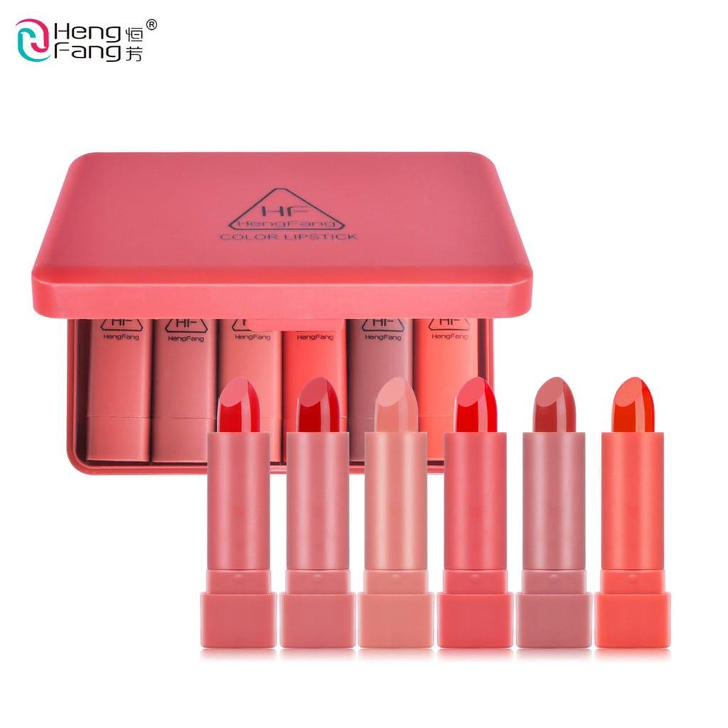 Heng Fang Mini Matte Lipsticks Pack Of 6 Colors