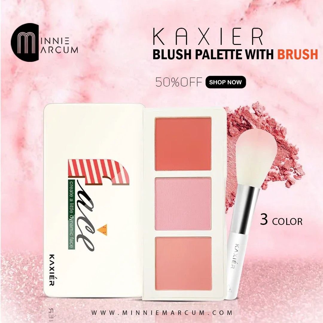 KAXIER BLUSH PALLETE WITH BRUSH