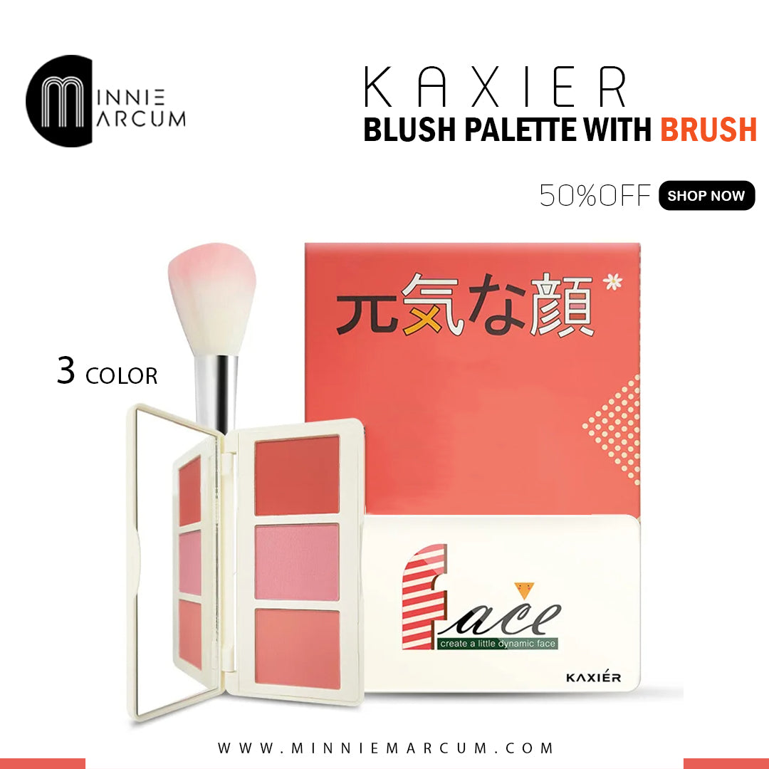 KAXIER BLUSH PALLETE WITH BRUSH