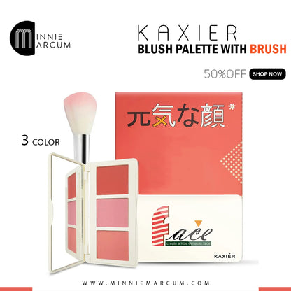 KAXIER BLUSH PALLETE WITH BRUSH