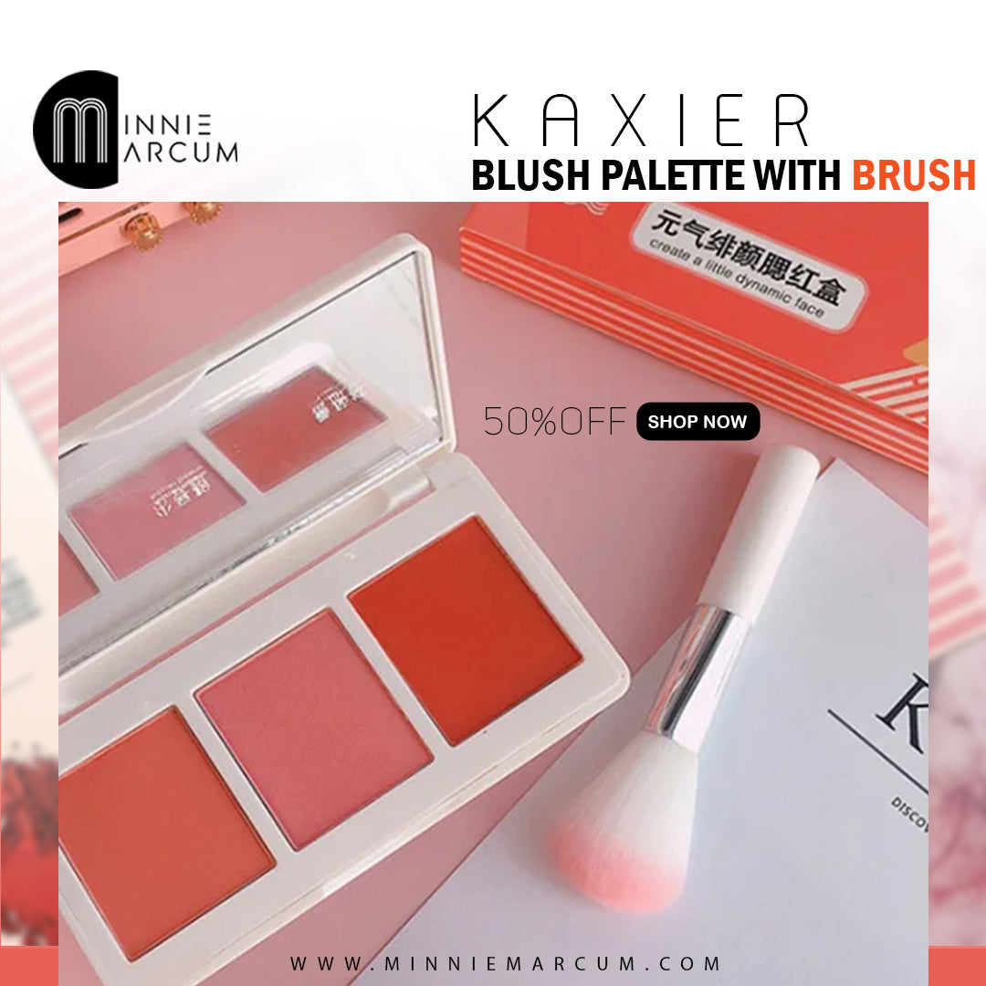 KAXIER BLUSH PALLETE WITH BRUSH