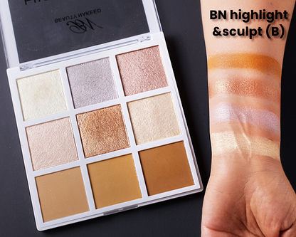 Beauty Nakeed – Sculpt & Highlight Palette 9 Shades