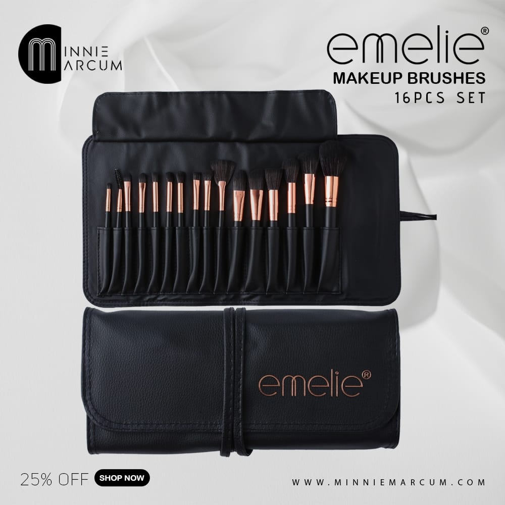 emelie MAKEUP BRUSHES 16PCS SET