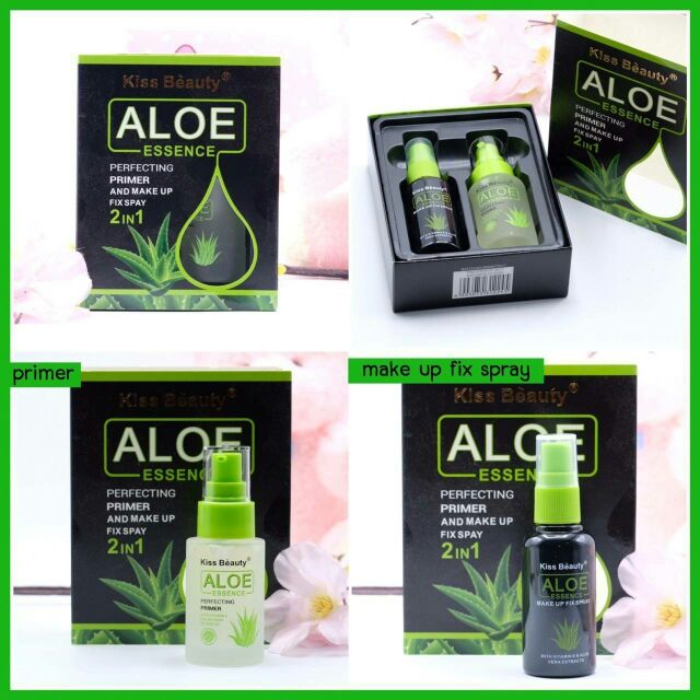 Kiss Beauty Aloe Essence Perfecting Primer And Makeup Fix Spray 2 In 1