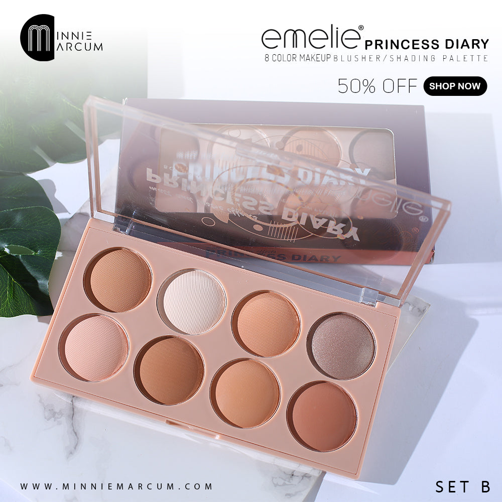 EMELIE PRINCESS DIARY 8 COLOR MAKEUP BLUSHER/SHADING PALETTE