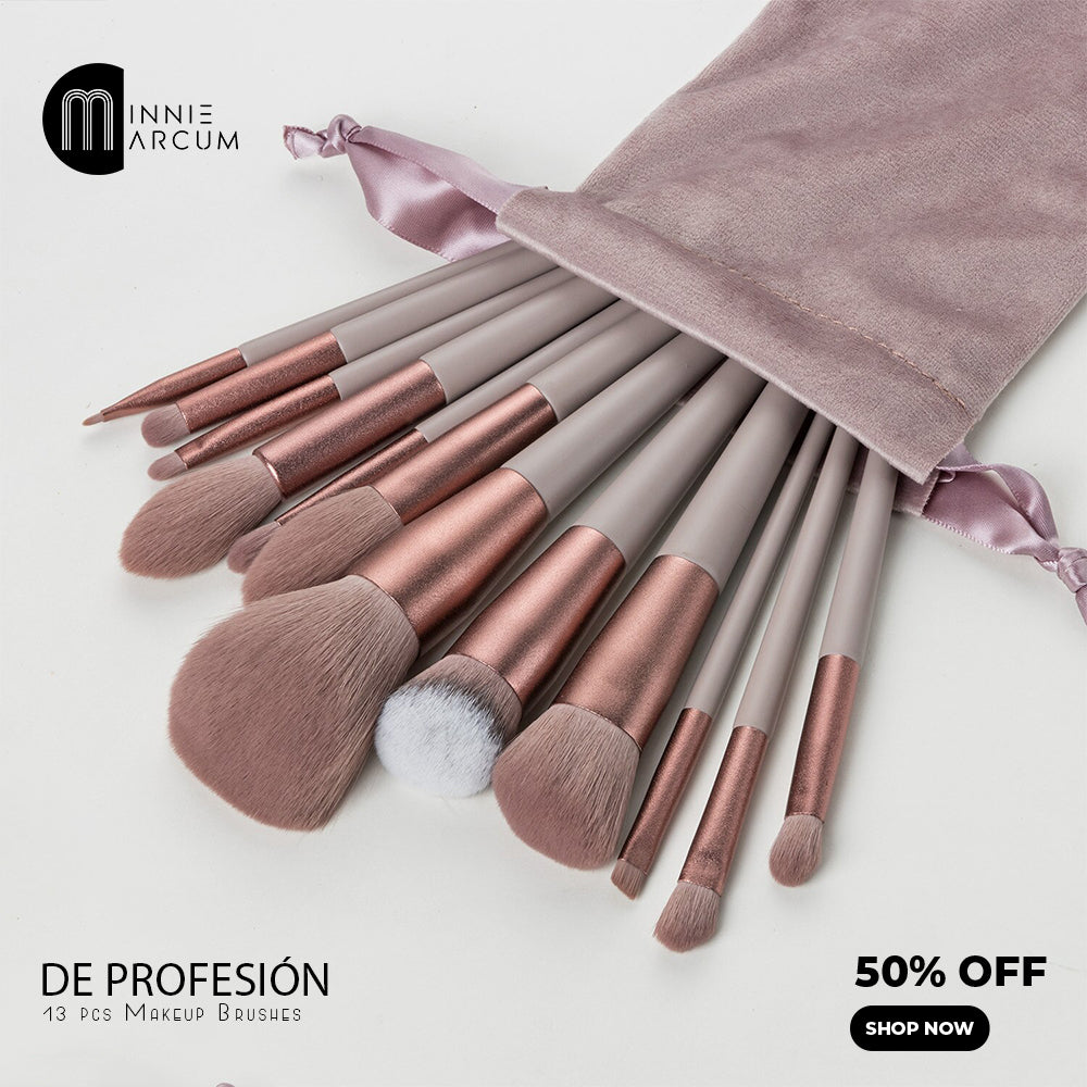 De Profesión 13 Pcs Makeup Brushes