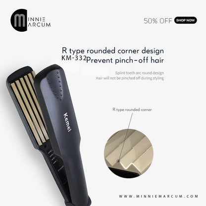 KEMEI Professional Corrugated HAIR CURLER KM-332