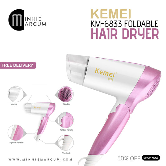 KM-6833 FOLDABLE HAIR DRYER