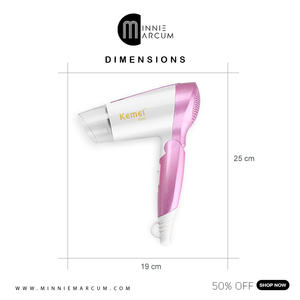 KM-6833 FOLDABLE HAIR DRYER