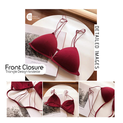 Front Closure Triangle Design bralette