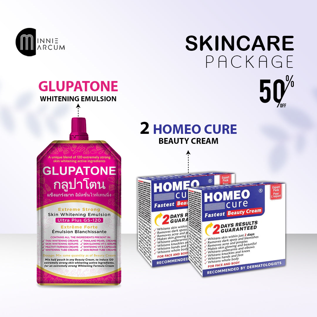 GLUPATONE Extreme Strong Emulsion 50ml With Homeo Cure Beauty Cream (Pack Of 2)