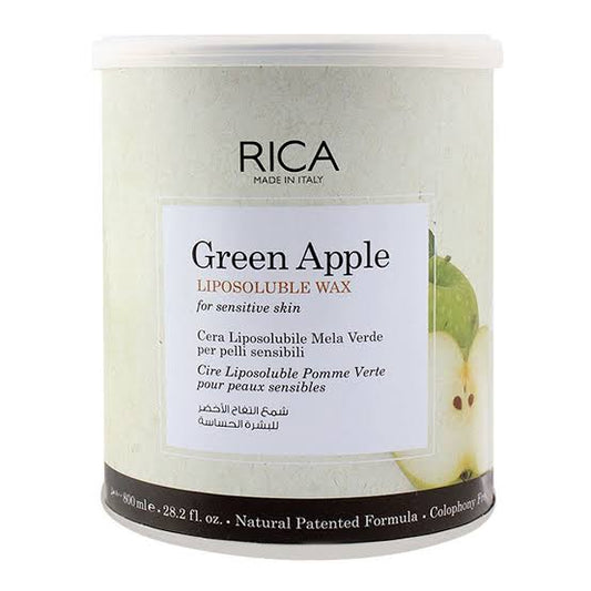 RICA Green Apple Sensitive Skin Liposoluble Wax 800ml