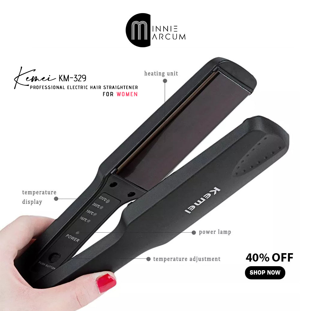 KEMEI KM-329 Professional Electric Hair Straightener