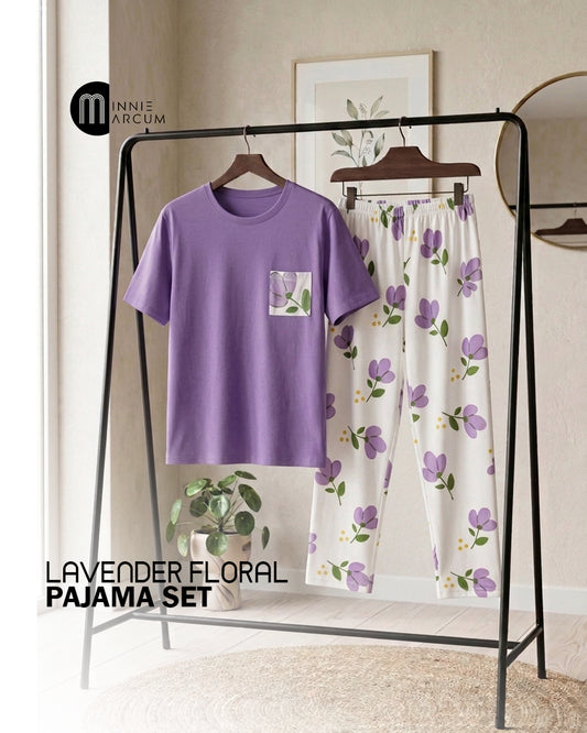 Lavender Floral Pajama Set