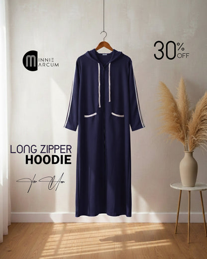 Long Zipper Hoodie for Her