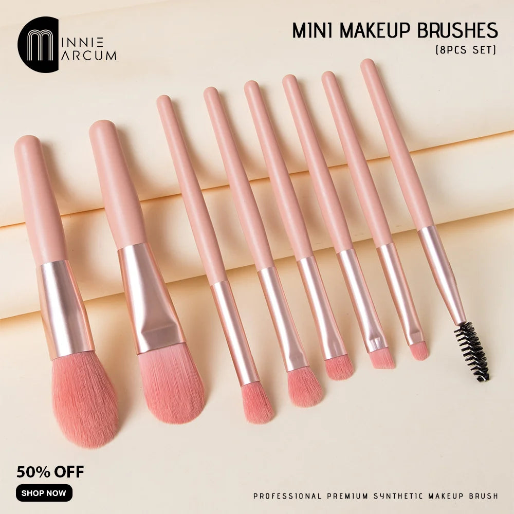 Mini makeup brushes (8pcs set)