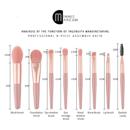 Mini makeup brushes (8pcs set)