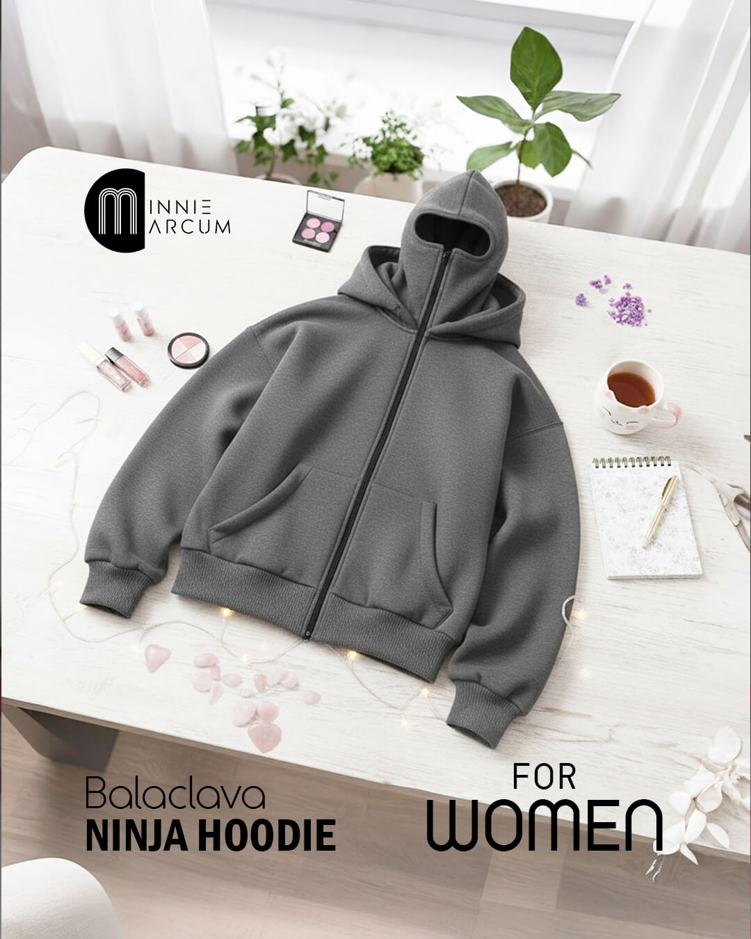 Women’s Balaclava Ninja Hoodie