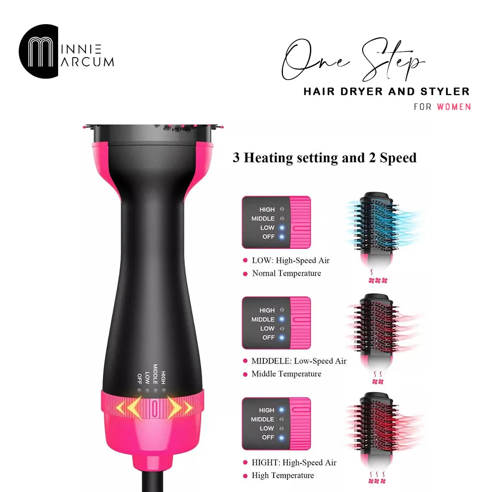 One Step HAIR DRYER AND STYLER FOR WOMEN  with 6 months warranty