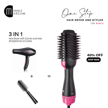 One Step HAIR DRYER AND STYLER FOR WOMEN  with 6 months warranty