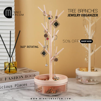 TREE BRANCHES  JEWELRY ORGANIZER 360° ROTATING 50% OFF