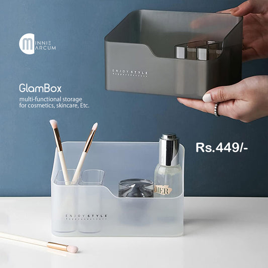 GlamBox multi-functional storage for cosmetics, skincare