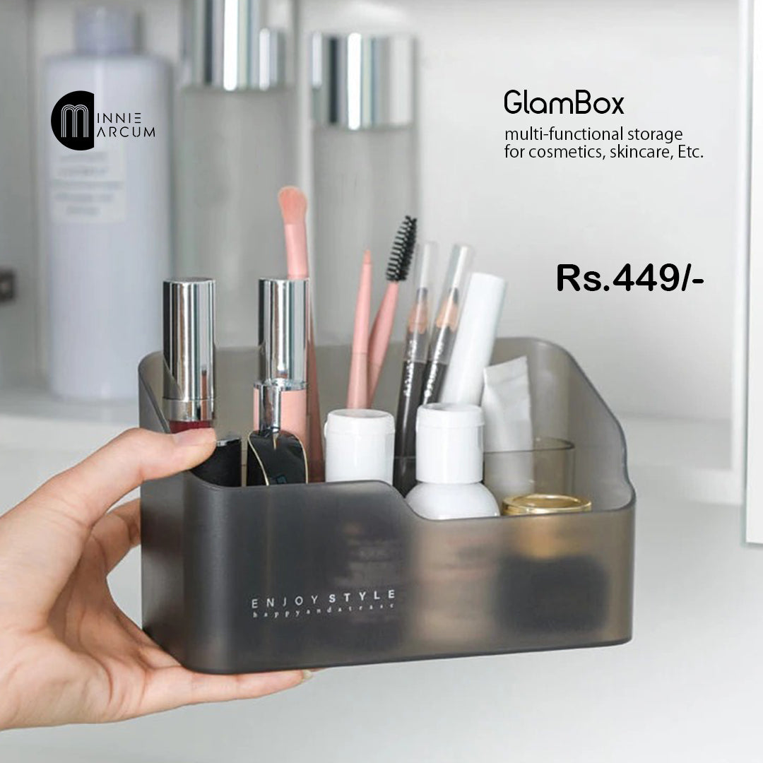 GlamBox multi-functional storage for cosmetics, skincare