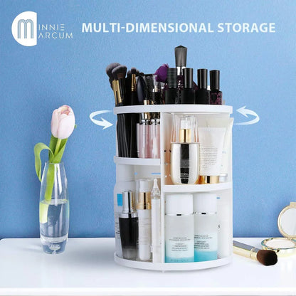 360° ROTATION VANITY MAKEUP ORGANIZER