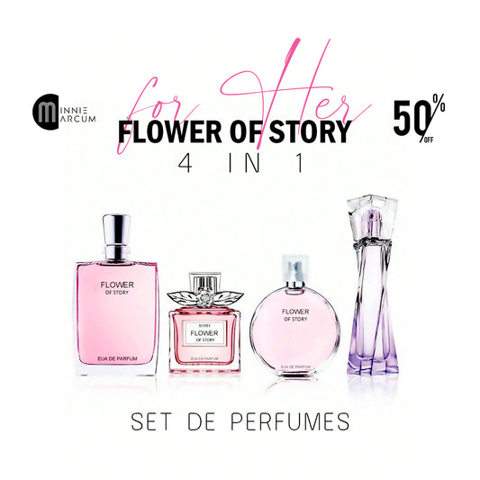 Flower Of Story 4 in 1 Set De Perfumes