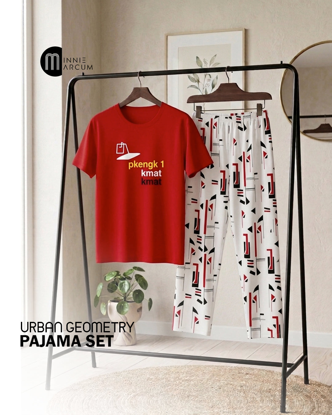 Urban Geometry Pajama Set