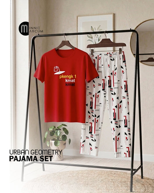 Urban Geometry Pajama Set