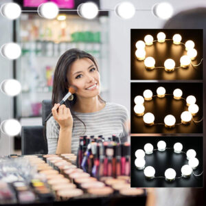 Professional Makeup Vanity Mirror Lights / 10 Bulbs 3 Colors Modes