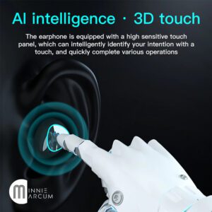 M10 TWS Bluetooth 5.1 In-Ear earbuds 9D Mini Touch Sports Binaural Earphones for Phones. Compatible with Android and iOS
