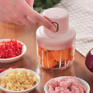 Mini Food Chopper Electric – 250ML  Kitchen Food Processor and Blender, USB Charging Portable Vegetable Fruit Meat Garlic Onion Ginger Chopper with 3 Sharp Blades Grinder for Baby Food Salad