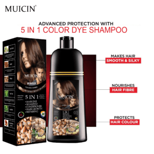 MUICIN – 5 in 1 Hair Color Shampoo With Ginger & Argan Oil