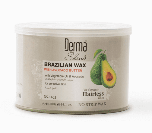 DERMA SHINE BRAZILIAN WAX WITH AVOCADO BUTTER – 400 G