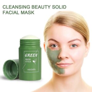 Green Tea Purifying Clay Stick Mask All Skin Types Men Women.