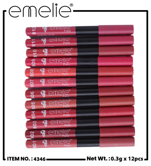 Emelie Matte Lipstick Pack of 12 ( NUDE COLOURS )